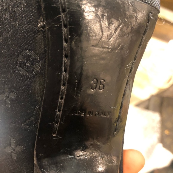 Louis Vuitton Suede Black heels shoe size 36 - Picture 10 of 13